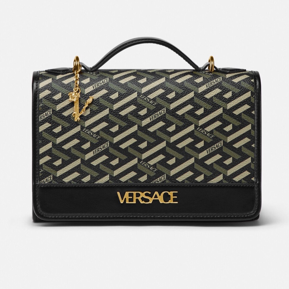 Versace La Greca Top Handle Crossbody